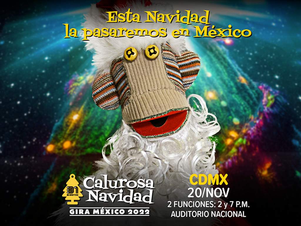 El show “Calurosa Navidad” de 31 Minutos regresa a México