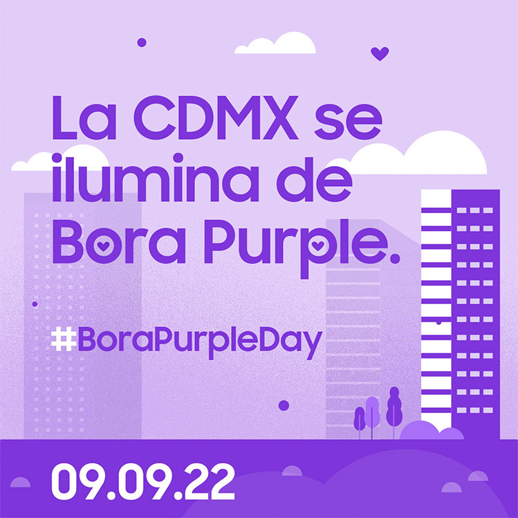 ¡No te pierdas la develación de Samsung Bora Purple en CDMX!