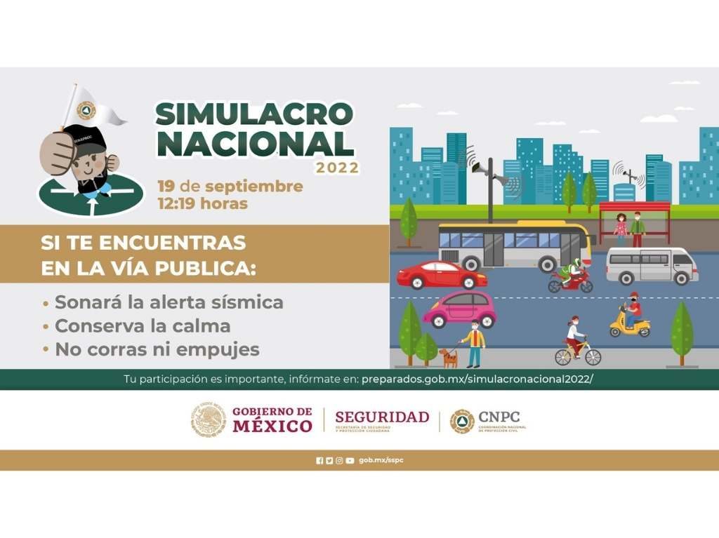 Cuando será el Simulacro Nacional 2022 en CDMX