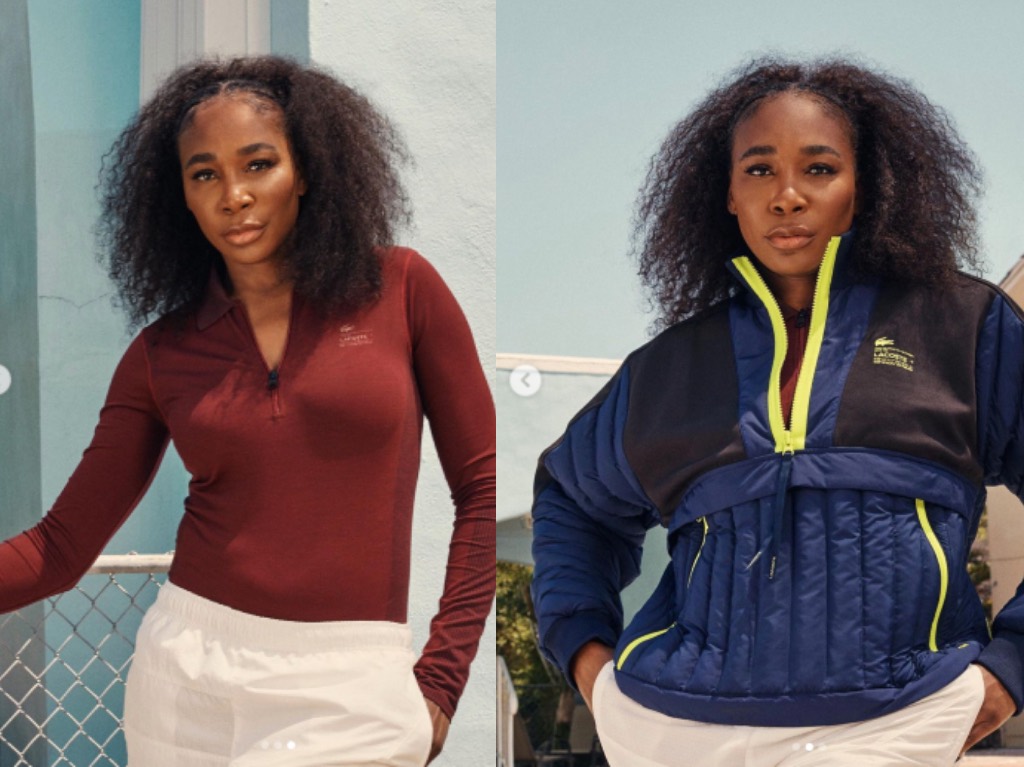 Venus Williams lidera la campaña otoño-invierno de Lacoste este 2022