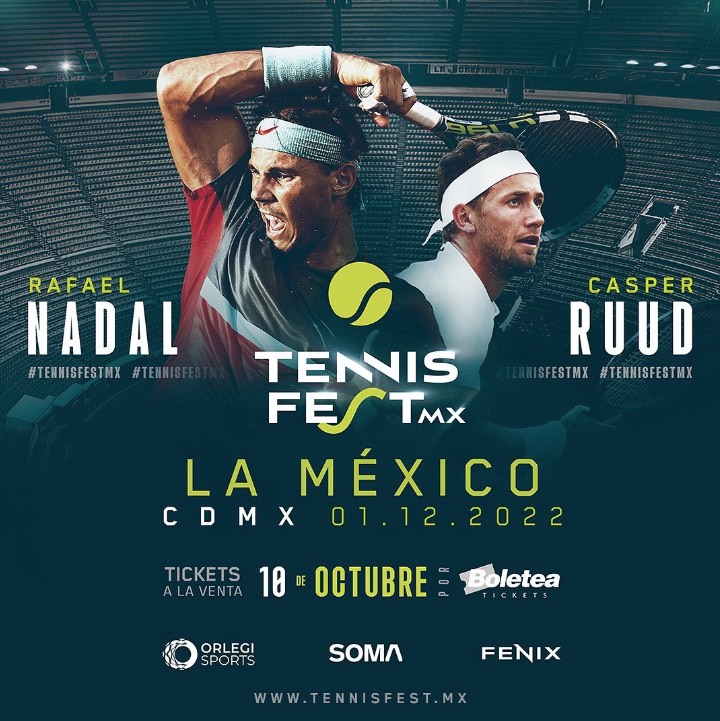 Rafael Nadal jugará partido de exhibición en La Plaza de Toros México 0