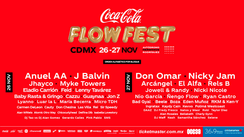 Cada vez más cerca del Coca-Cola Flow Fest 2022, ¿ya tienes tu acceso?