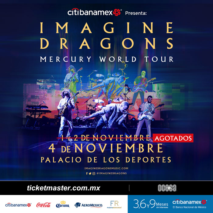 Imagine Dragons tiene sold out en CDMX con Mercury World Tour