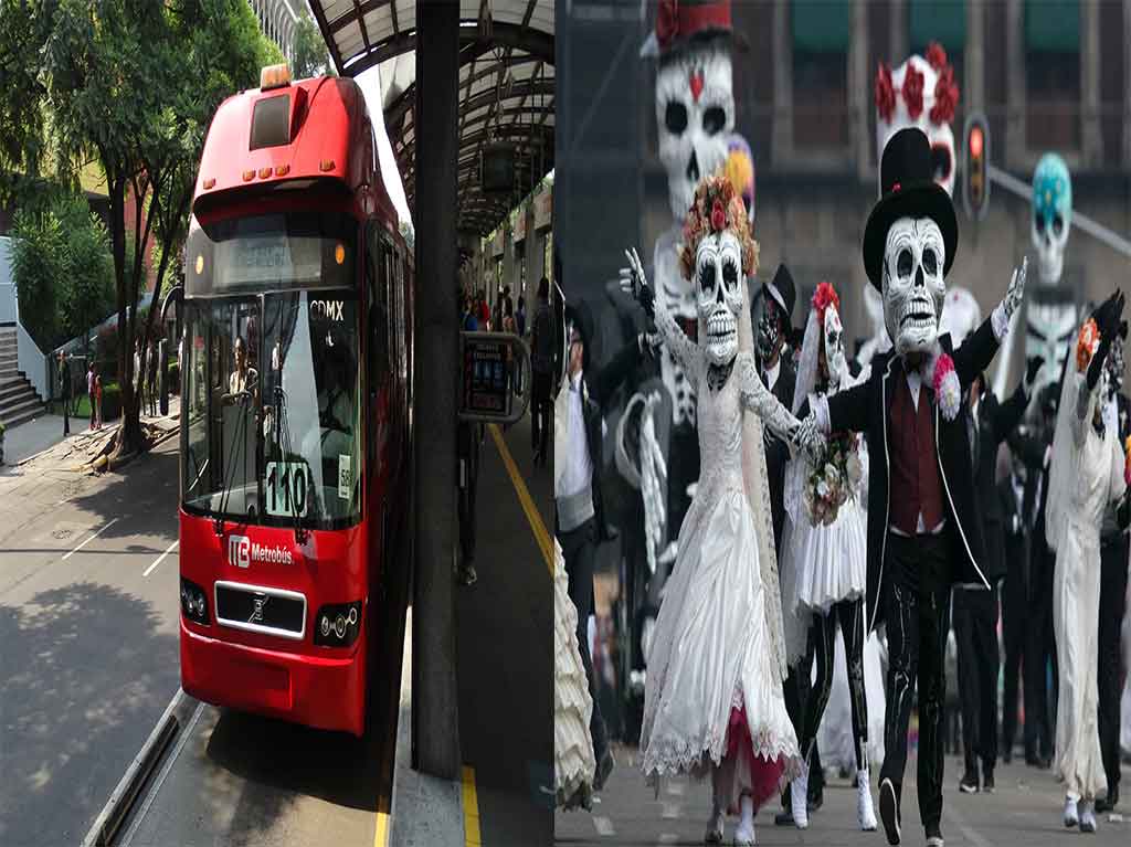 Rutas y horarios del Metrobús por el Desfile del Día de Muertos 2022 ¡Toma tus precauciones!