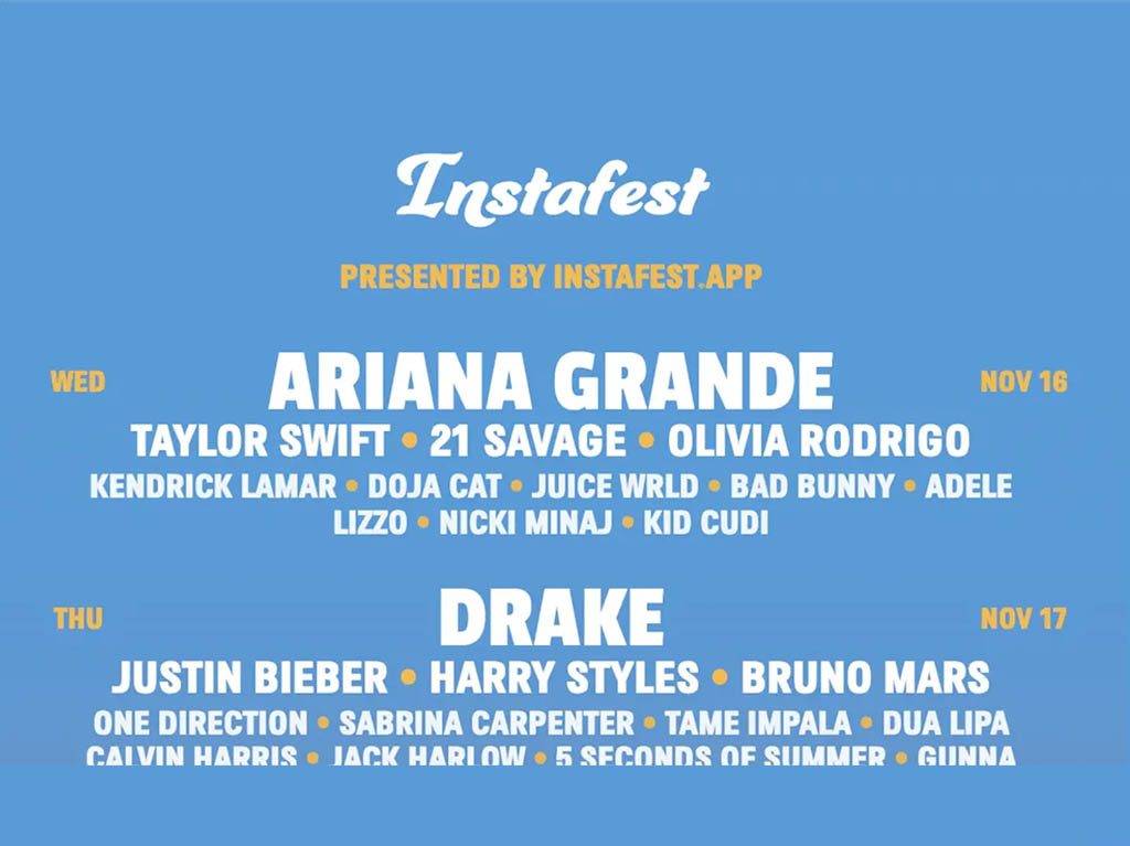 Crea el lineup ideal de tu propio festival con Instafest App y Spotify