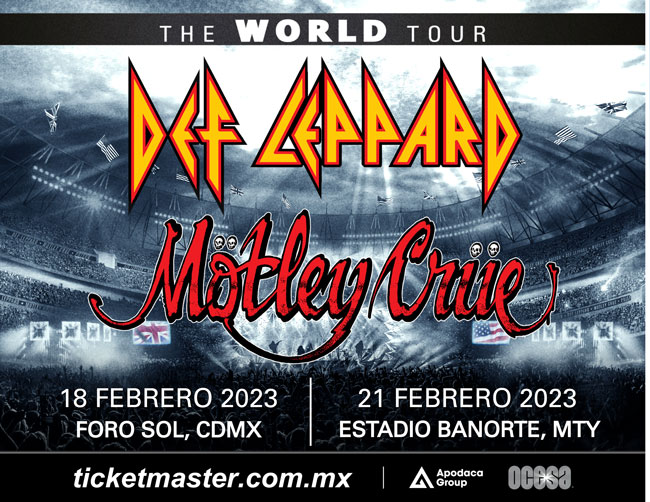 Mötley Crüe y Def Leppard harán estallar México en su próxima gira