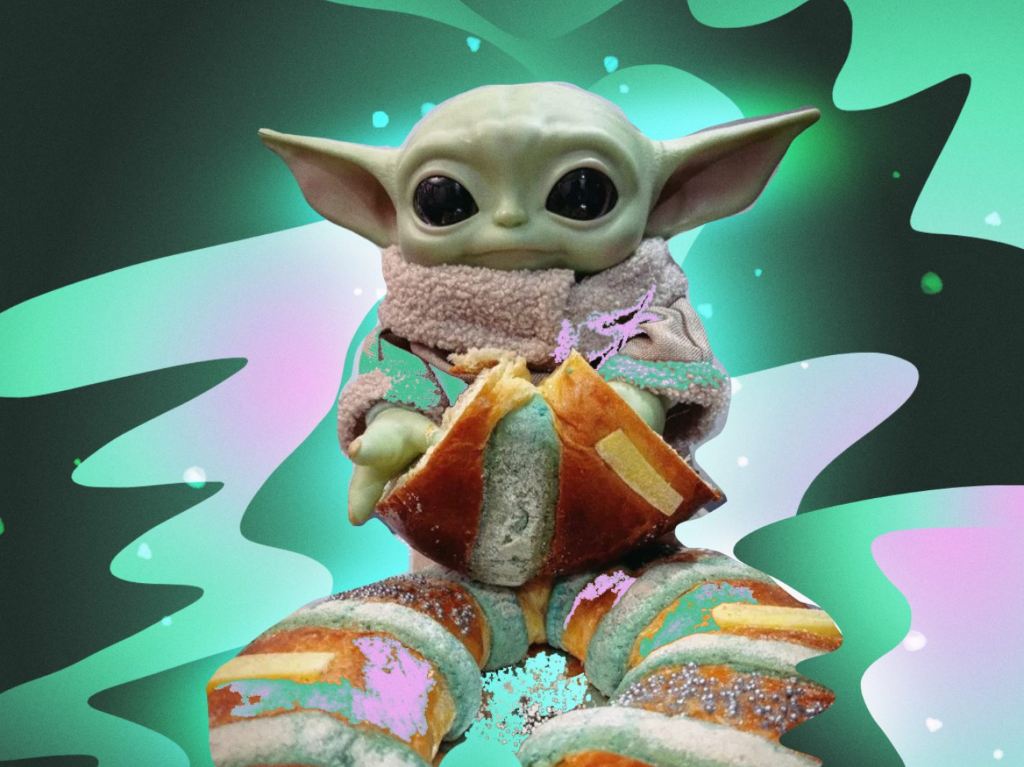 Es oficial en CDMX: ¡Ya tenemos Rosca de Reyes de Baby Yoda!