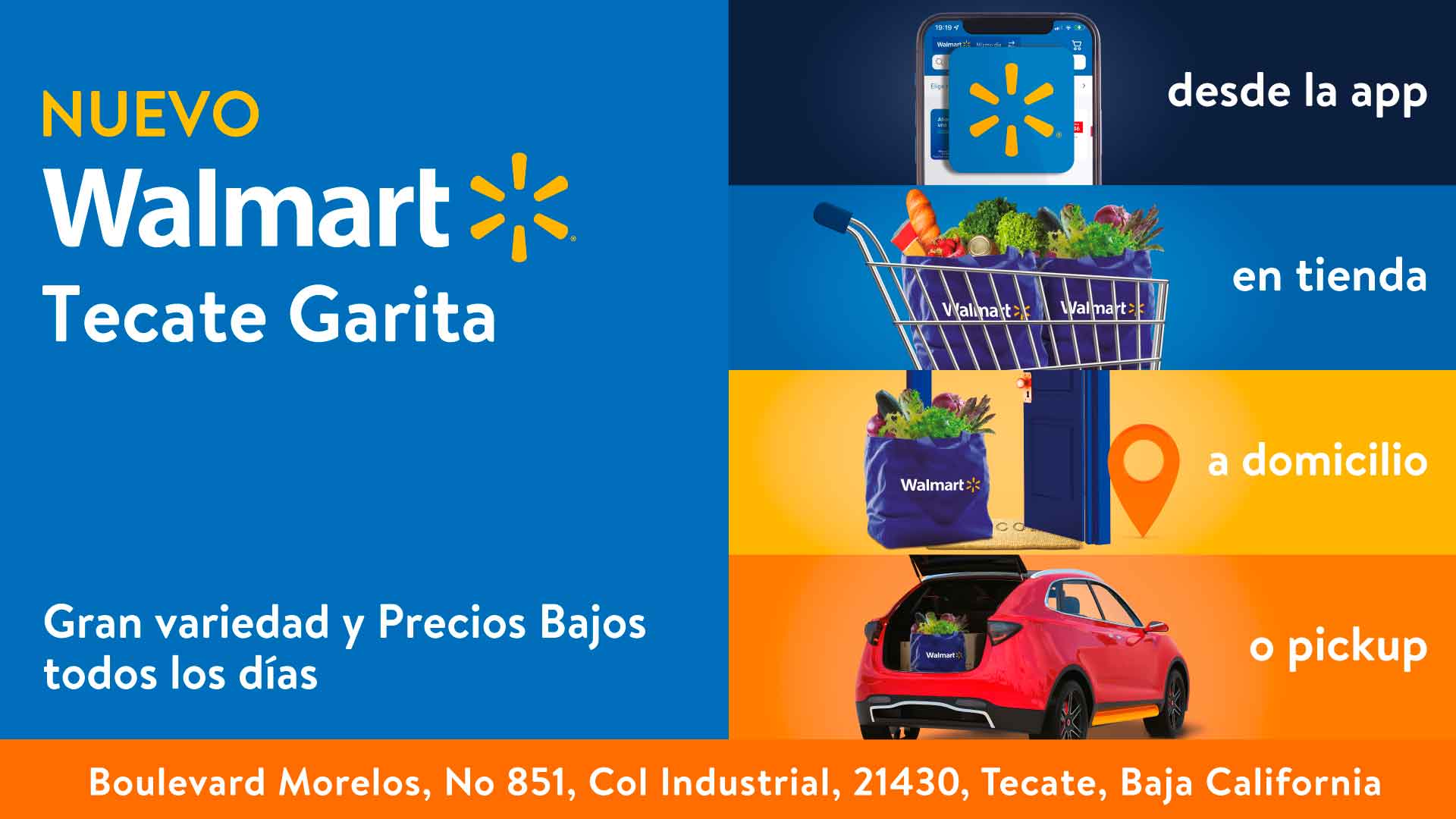 ¡Buenas noticias! Walmart abre nueva sucursal en Tecate, Baja California