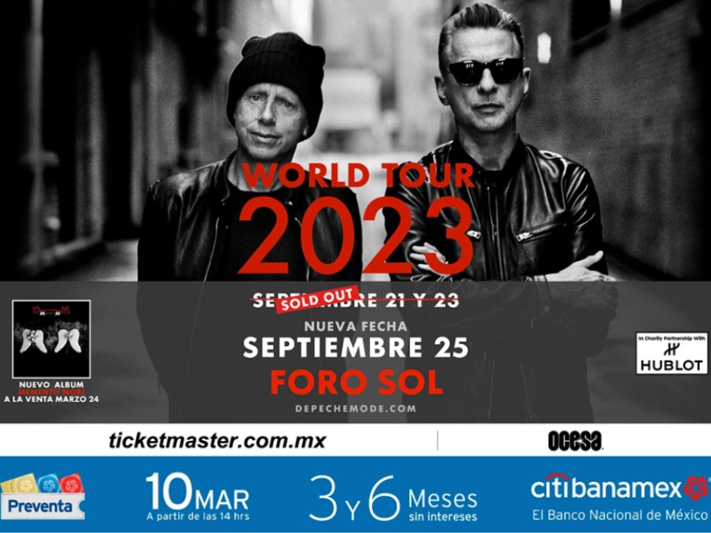 Nuevas fechas para Depeche Mode en México 2023: precios y más 0