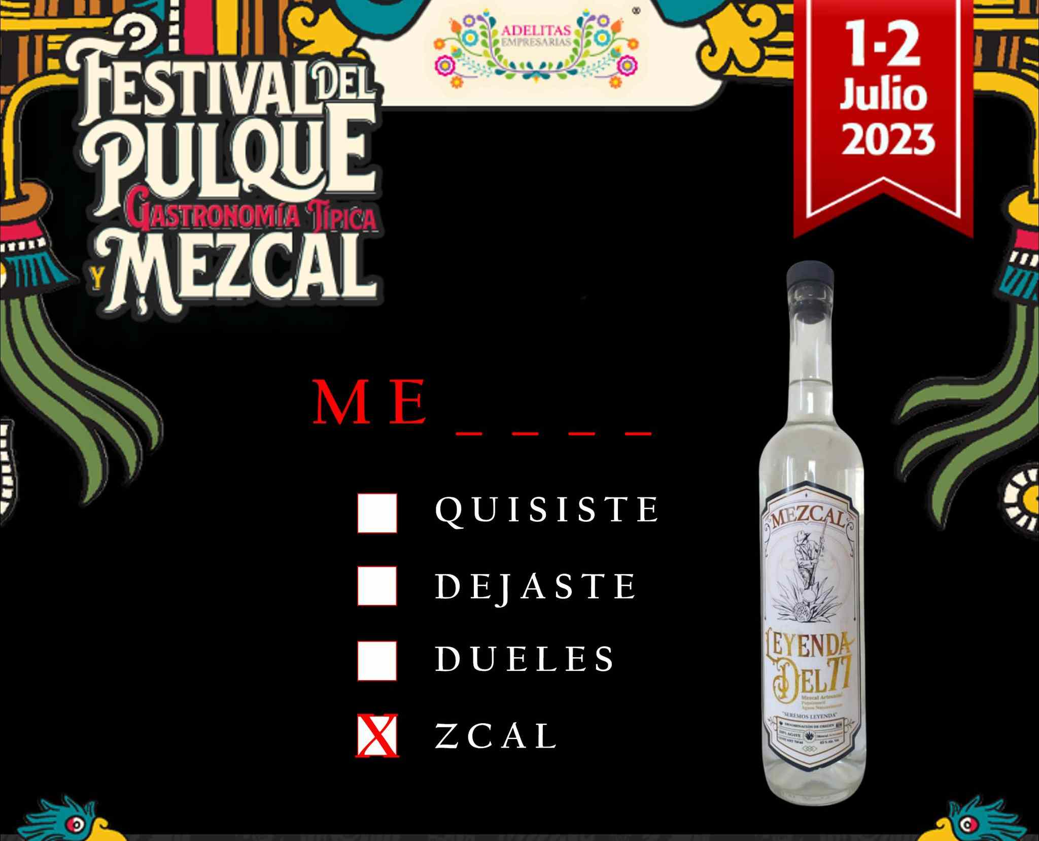 botella de mezcal 