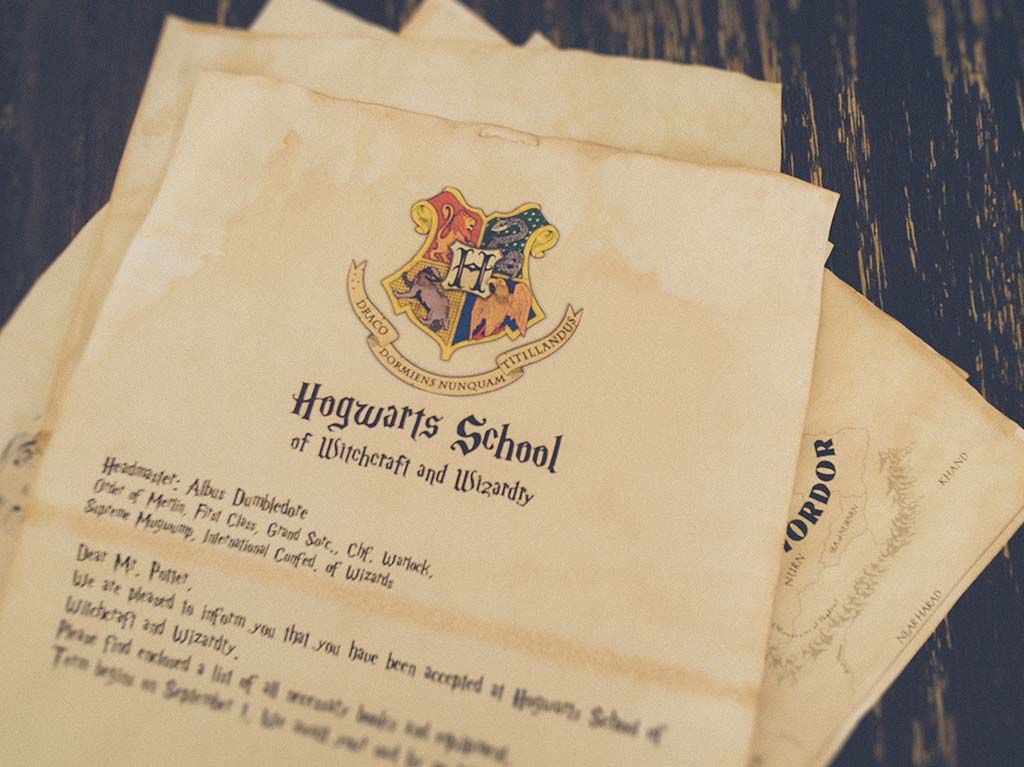 Carta de Bienvenida a Hogwarts