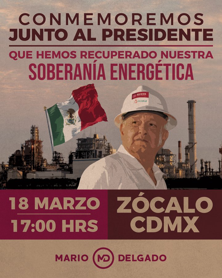 Marcha AMLO por 18 marzo