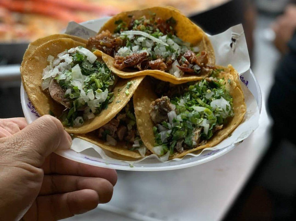 Tacos después del concierto de Rosalía taquera por el Centro Histórico de la CDMX-Los Cocuyos