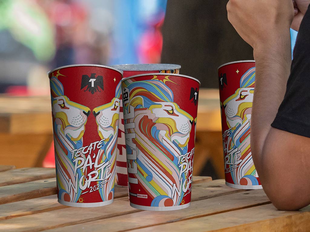 Conoce el vaso reciclable de Tecate para el festival de Pa´l Norte 2023