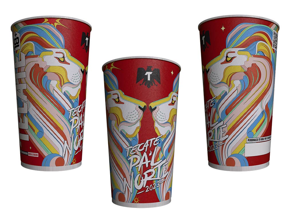 Conoce el vaso reciclable de Tecate para el festival de Pa´l Norte 2023