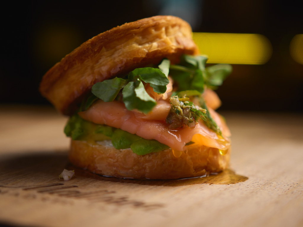 Foto de Croissant roll salado de salmón