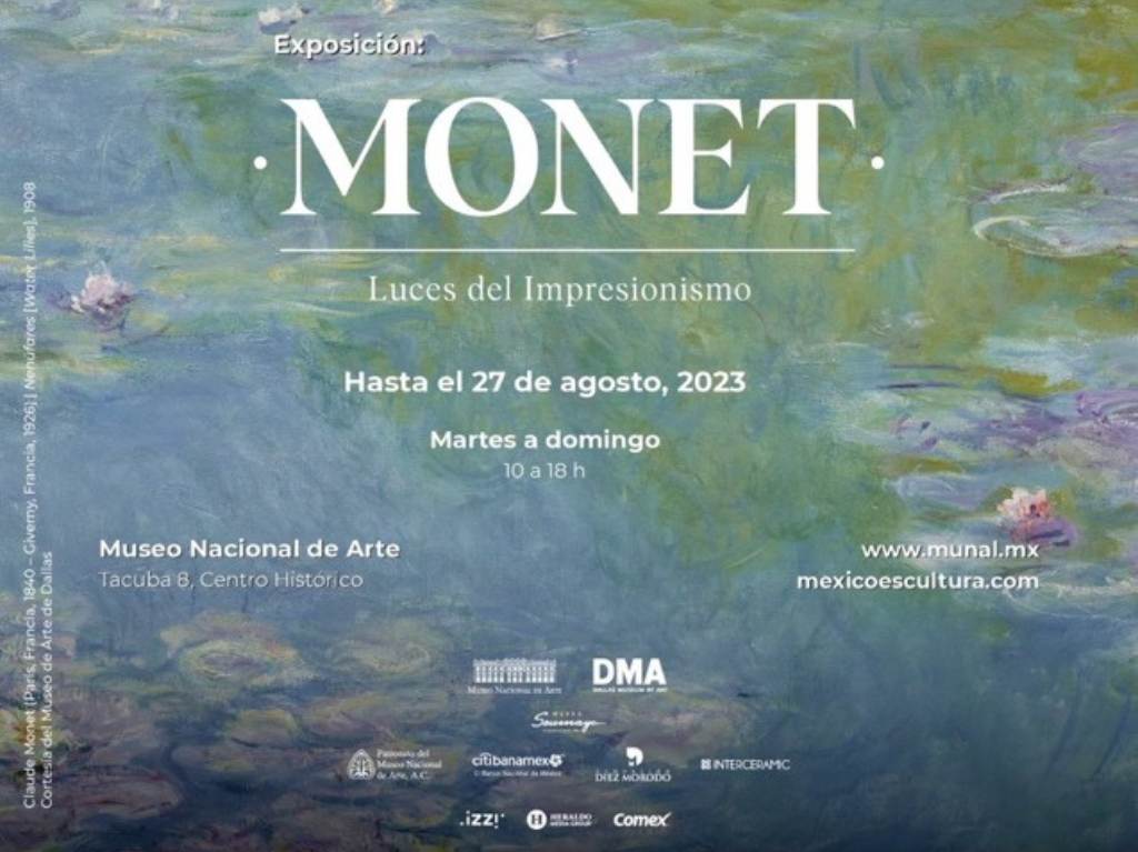 Exposición de Monet en el MUNAL: cuánto cuesta