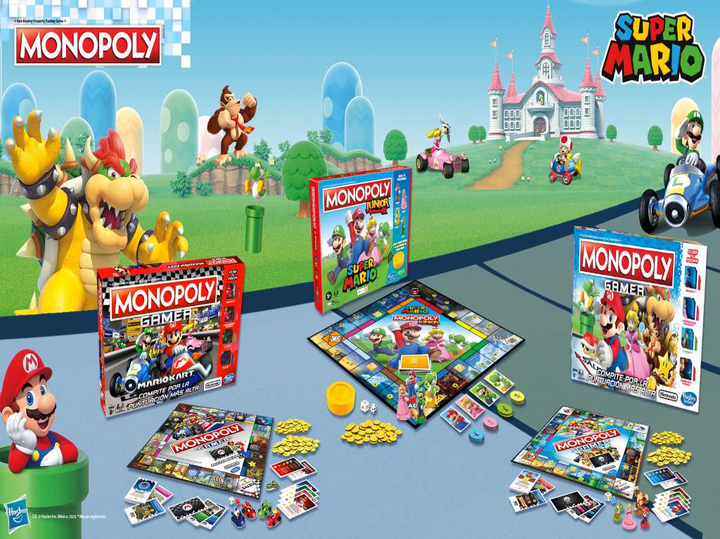 Monopoly lanza colección de Mario Bros