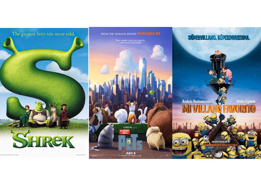 Funciones de cine gratis en La Mexicana: Shrek, Mi villano favorito y Pets