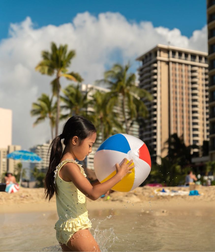 Niña de vacaciones