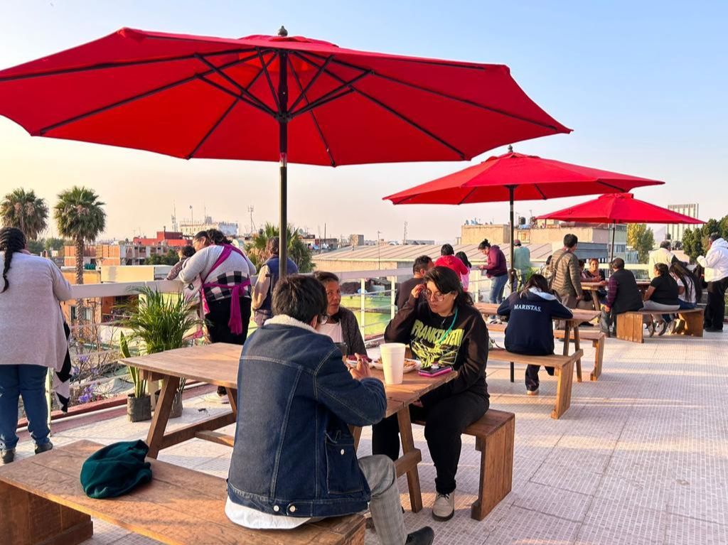 Terraza del Centro Cultural y Artesanal Indígena