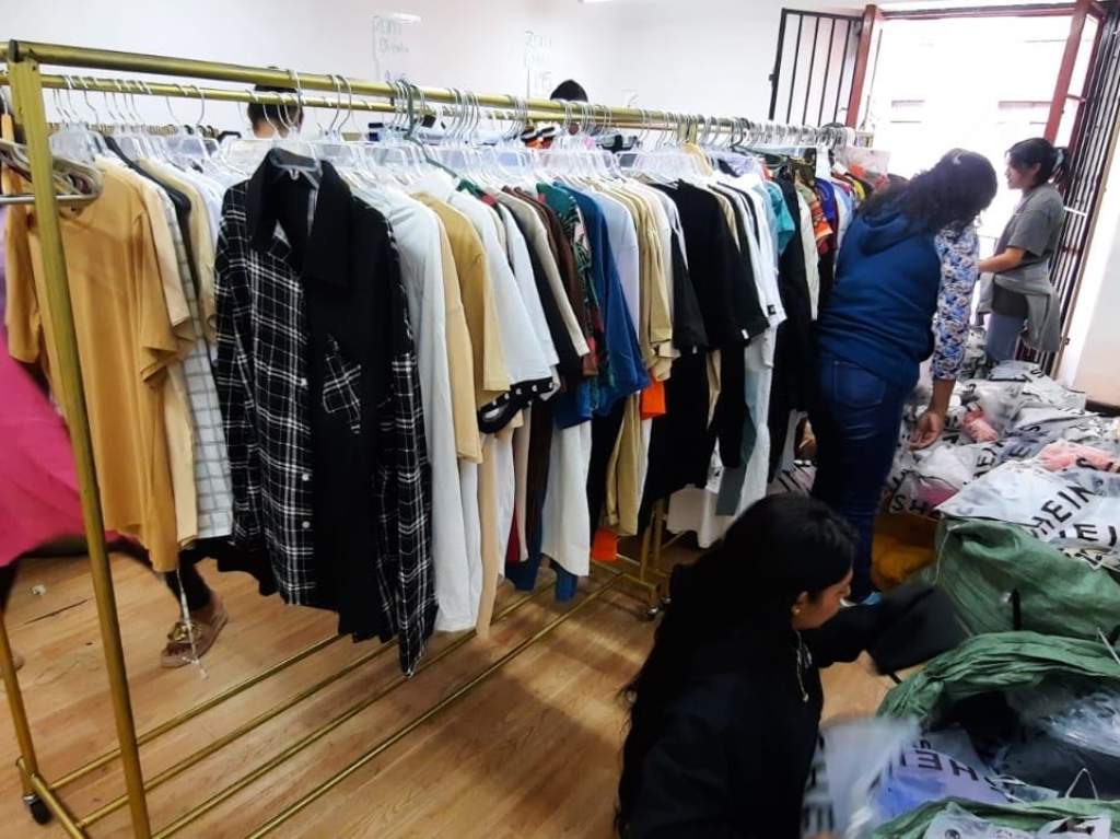 bodega de Shein en centro de CDMX