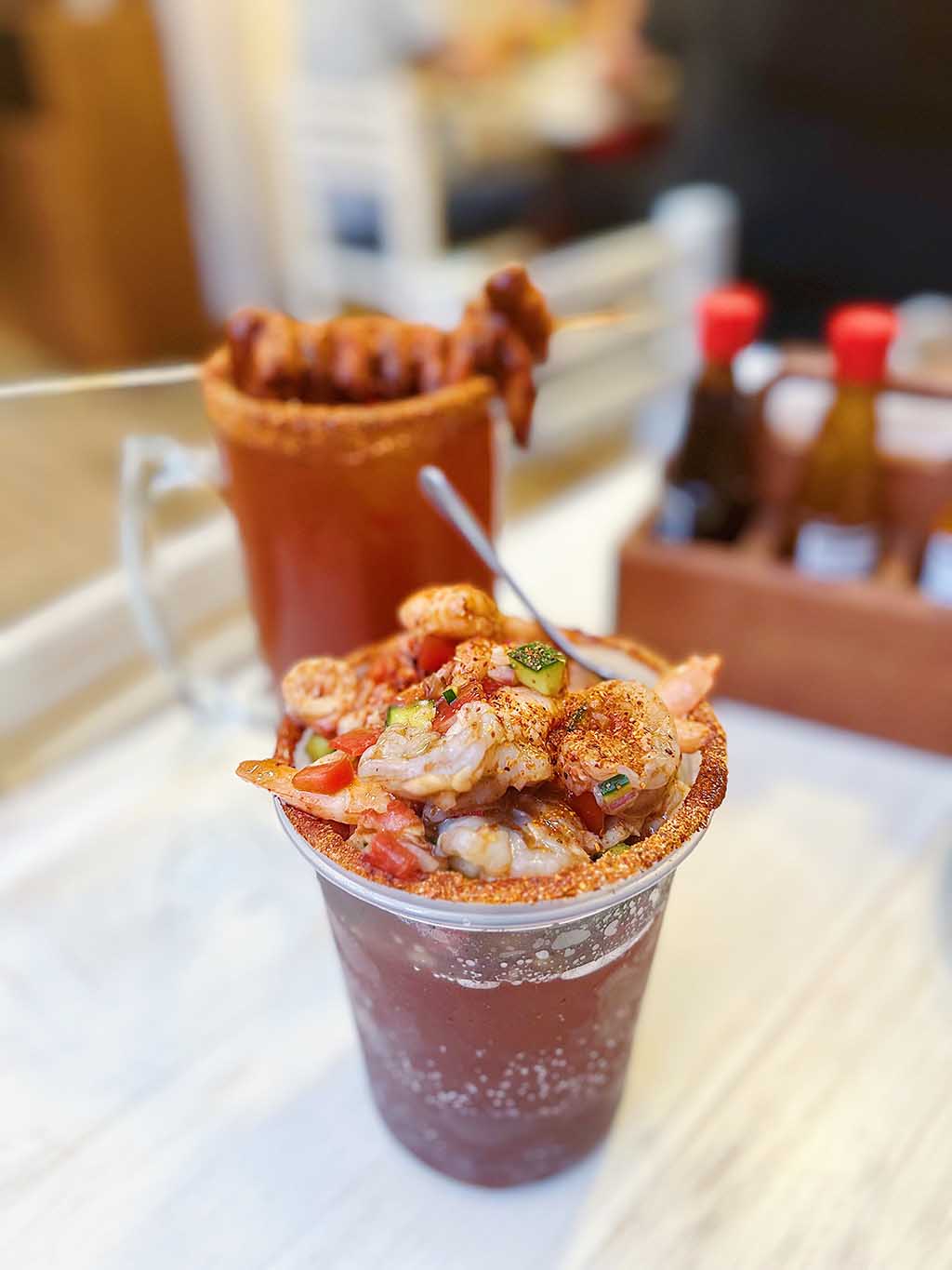 Micheladas en El Picha Mariscos