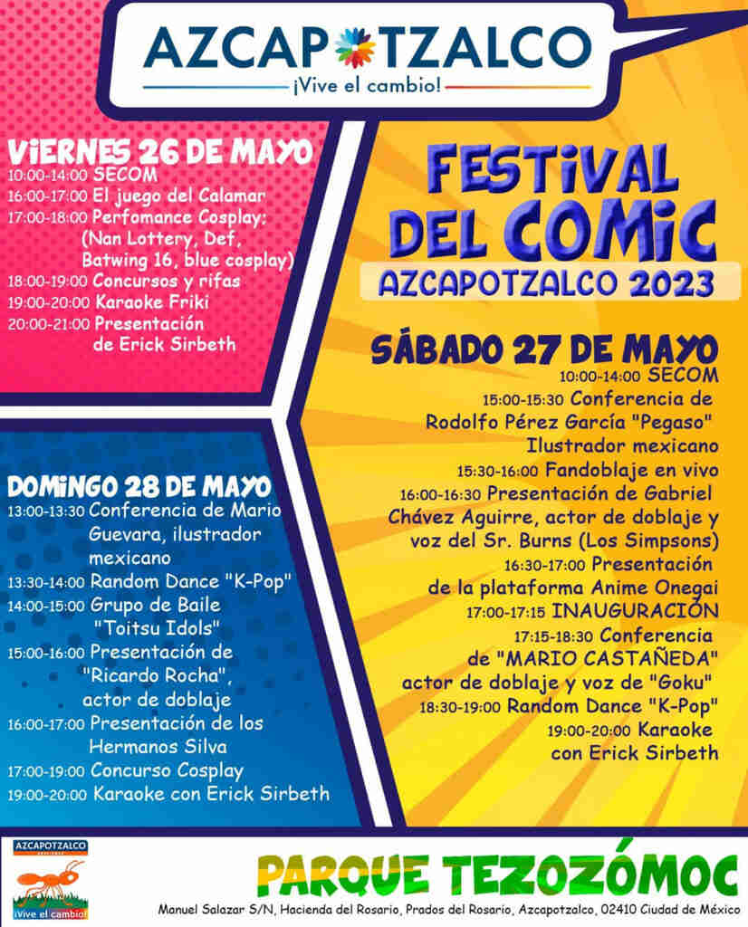 Festival del Cómic Animation Friki Show 2023 en Parque Tezozómoc de CDMX