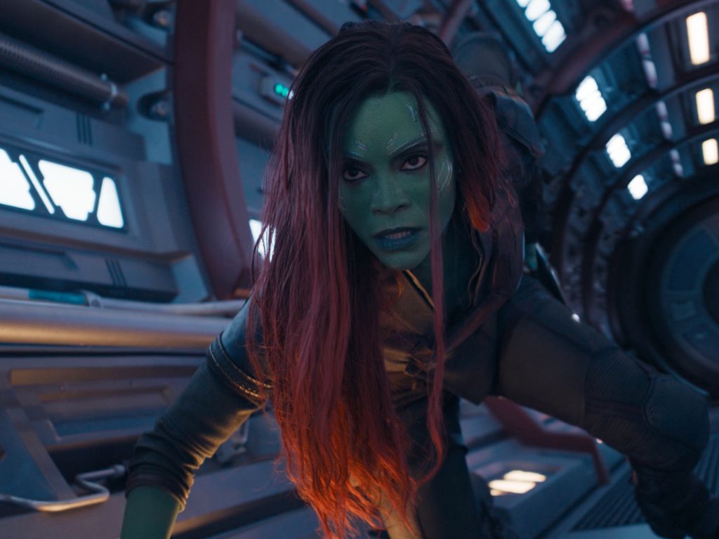 Zoe Saldaña como Gamora