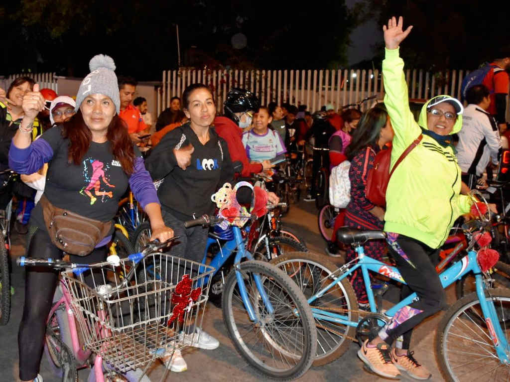 Segundo Ciclotón Nocturno en la Alcaldía Iztapalapa.