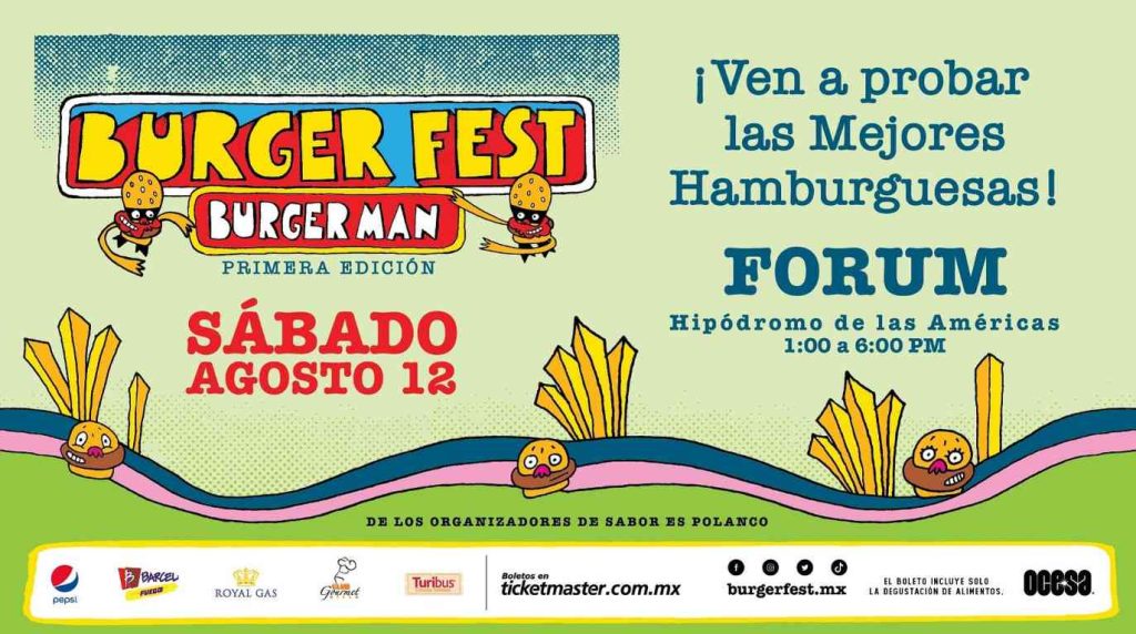 Cartel de la primera edición del Burger Fest en CDXM