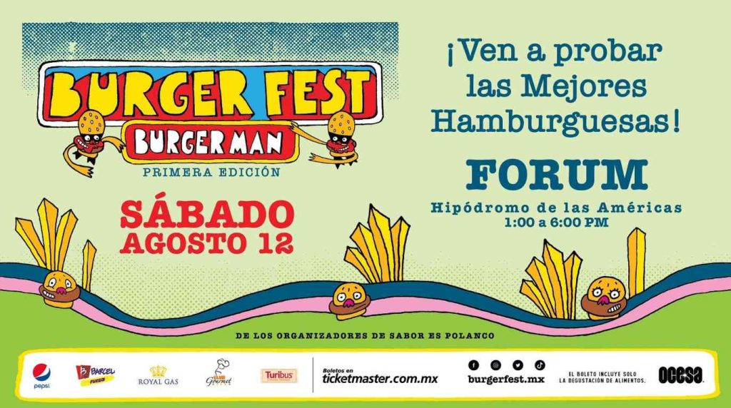 Cartel de la primera edición del Burger Fest en CDXM 