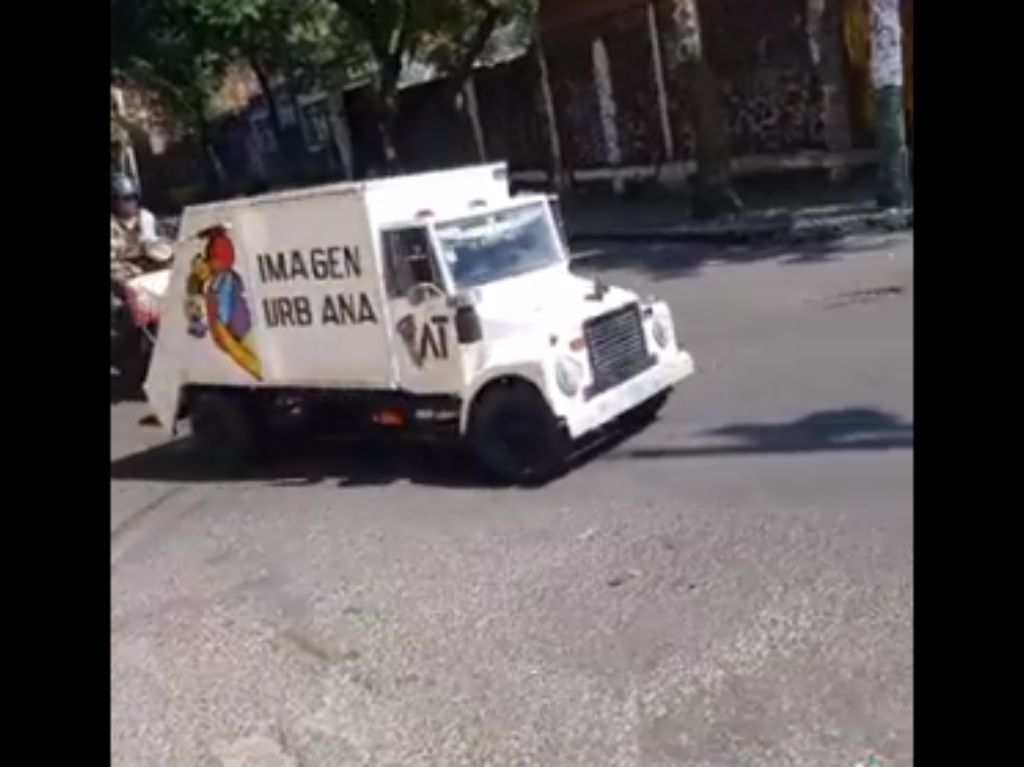 Camión de basura en Tlalpan