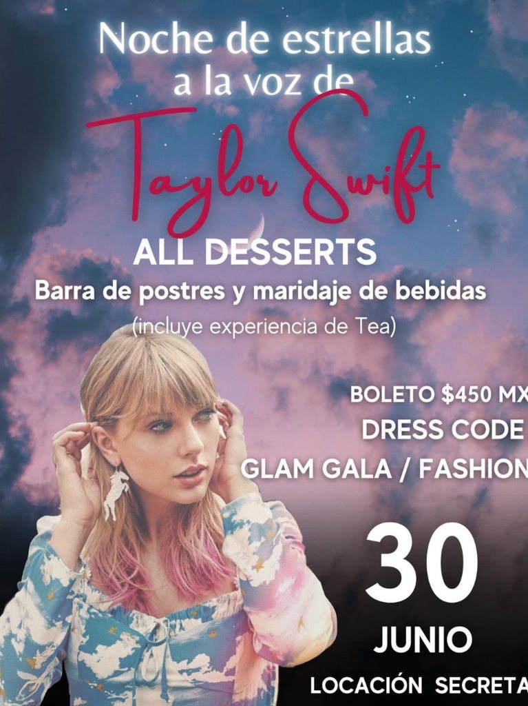 Noche de estrellas, cena temática de Taylor Swift en CDMX