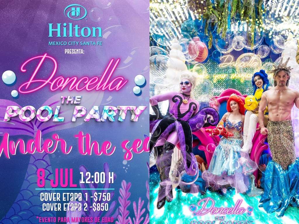 Disfruta Doncella The Pool Party ¡La fiesta bajo el mar!
