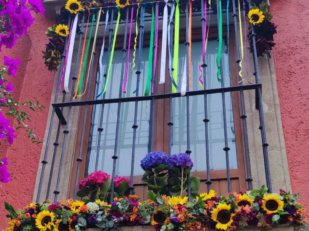 Feria de las flores en San Ángel