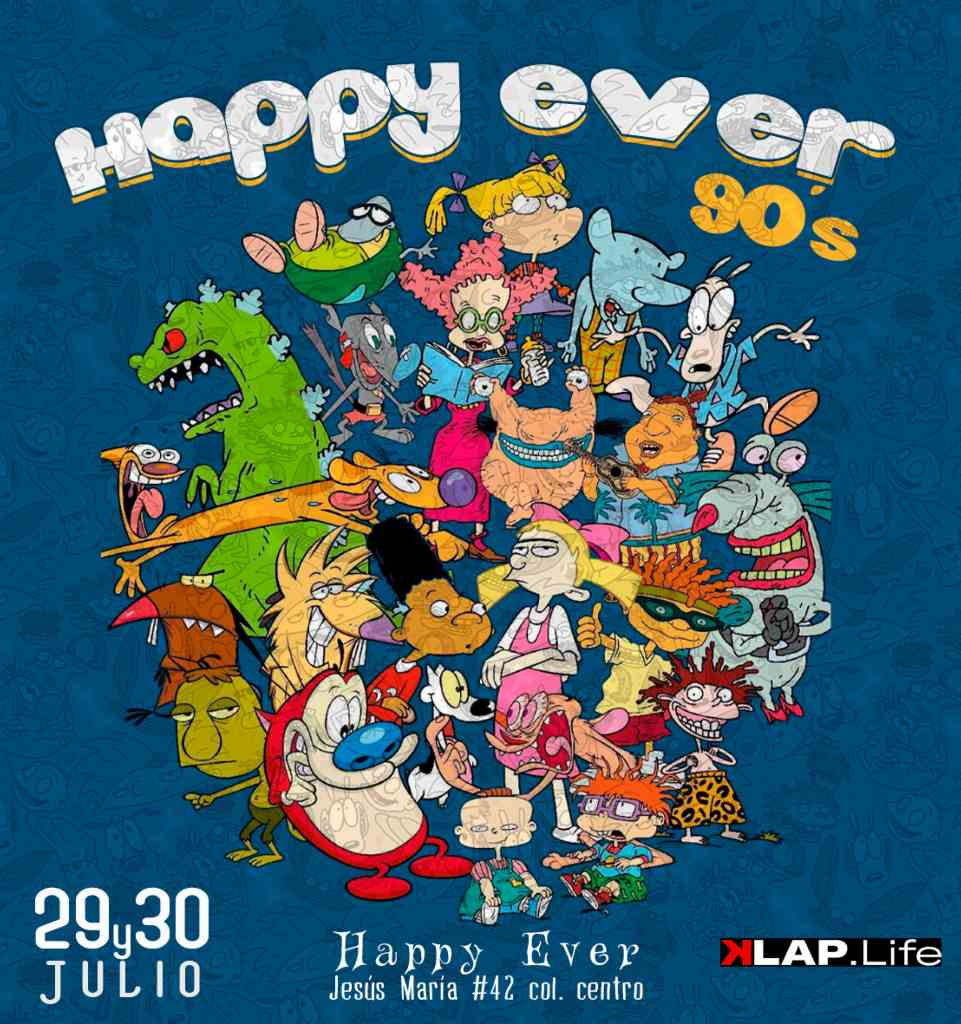 Happy Ever Fest: ¡Un festival con caricaturas de los 90 en CDMX!