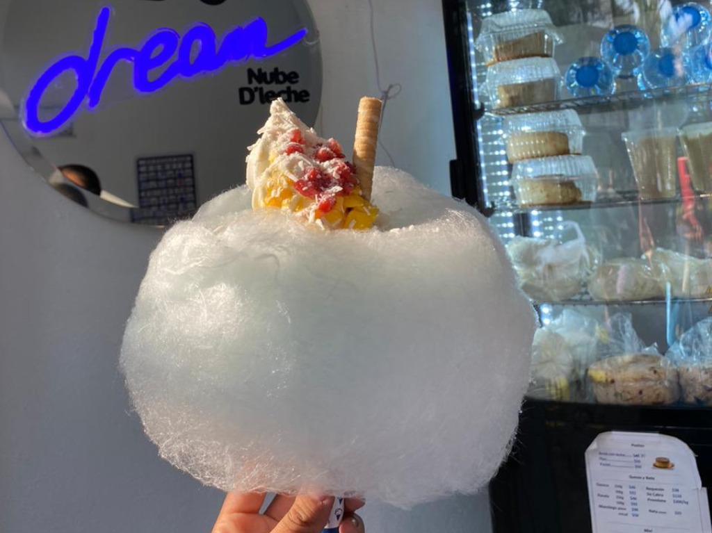 Nube D’leche: el único helado sobre una nube de algodón de la CDMX