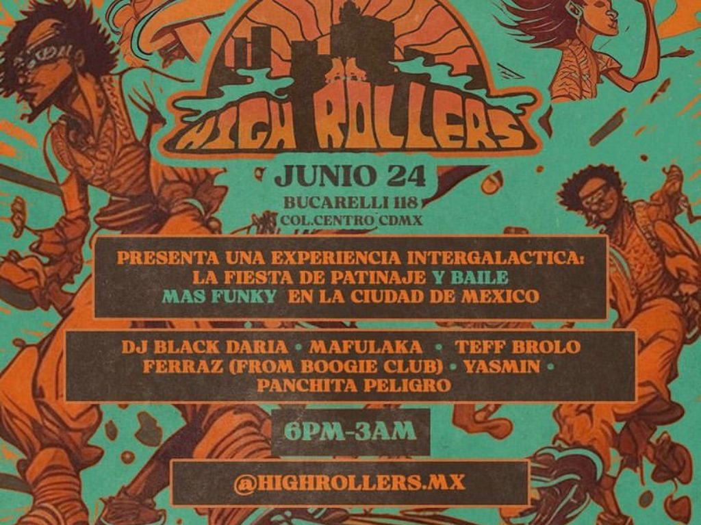 High Rollers: Fiesta de patines en CDMX