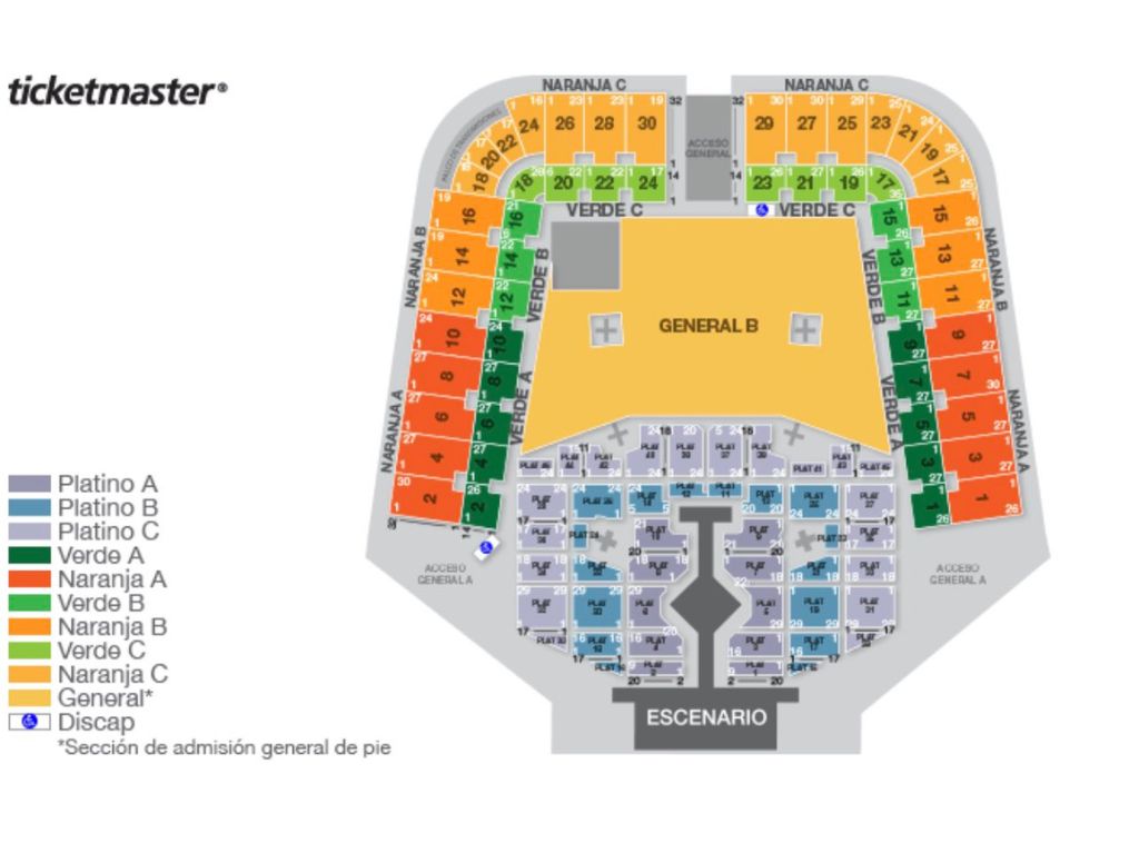 eras tour bernabeu mapa