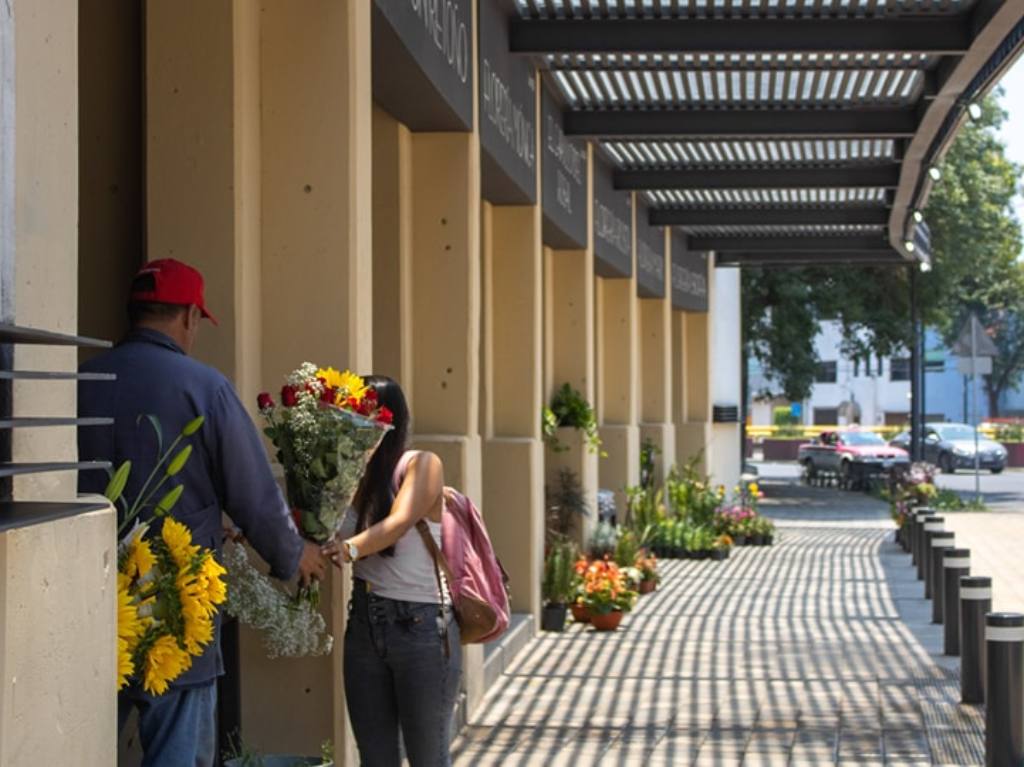 Cambio de Flores el Mercado de flores en Chapultepec