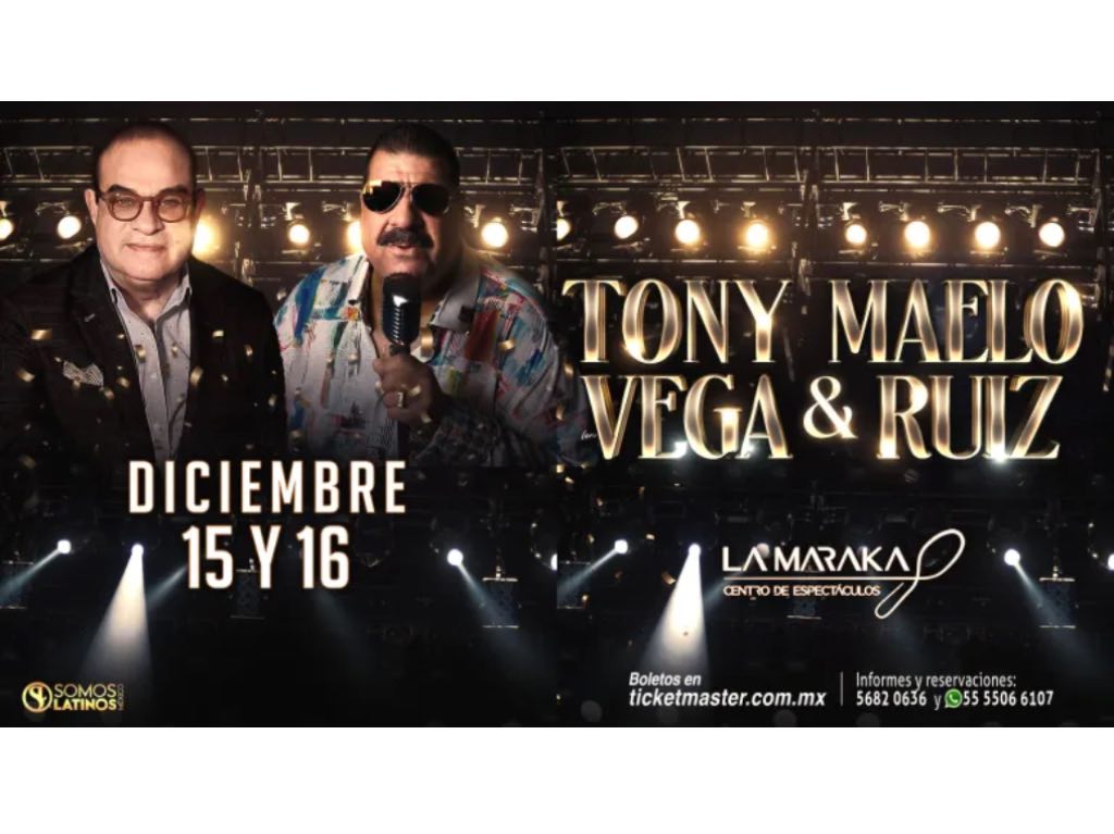 Maelo Ruiz y Tony Vega ofrecerán dos conciertos de salsa en La Maraka 