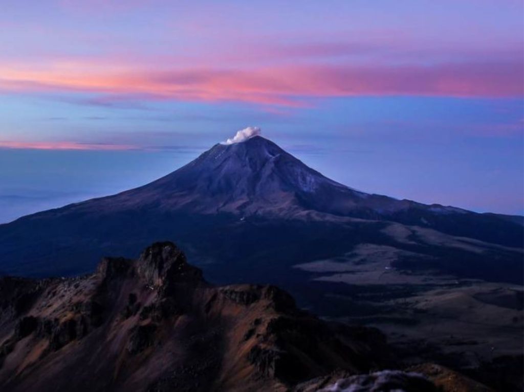 Tláloc un volcán que esta en la CDMX