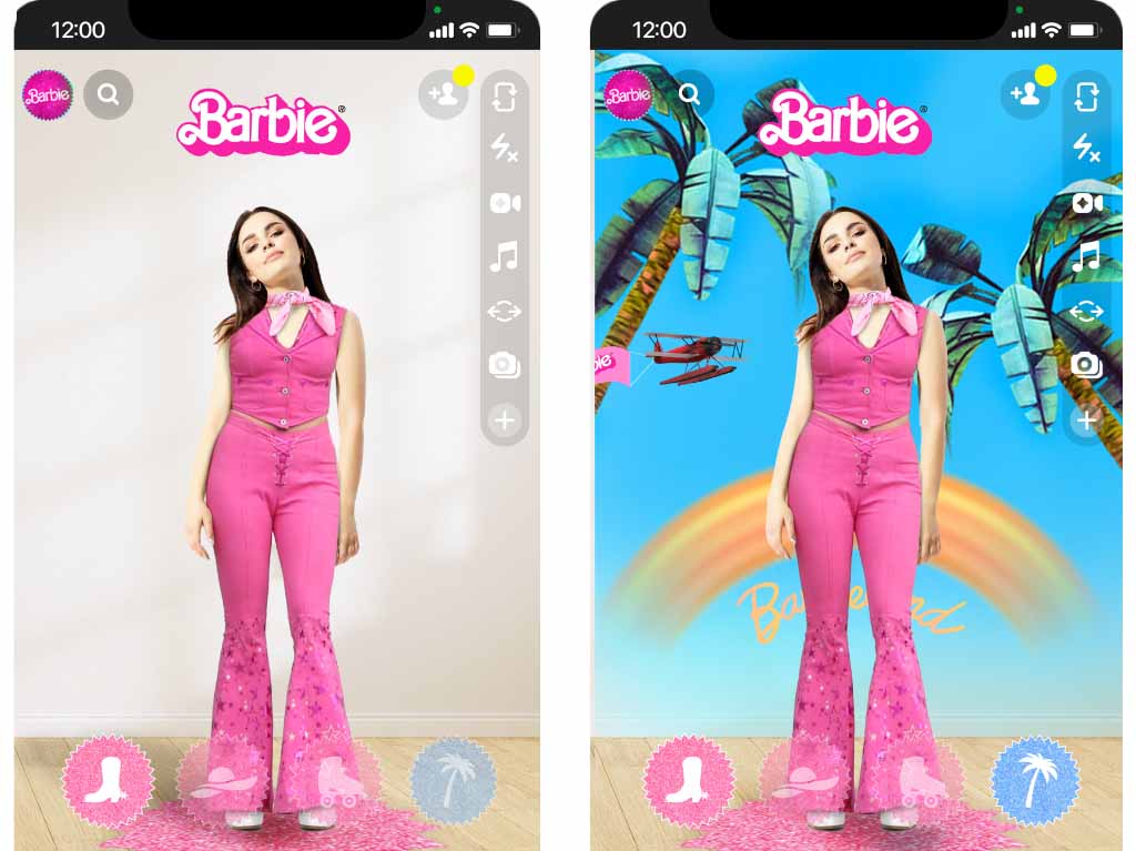 Quieres ser Barbie o Ken… ahora podrás usar todos sus outfits con Snapchat