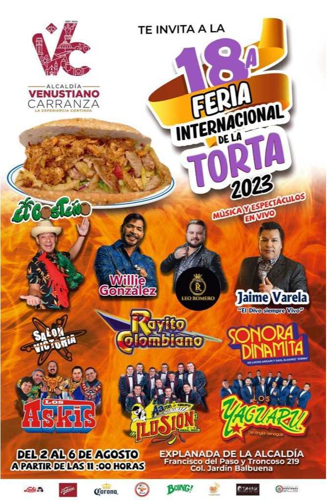 Feria de la Torta 2023 en la Venustiano Carranza 