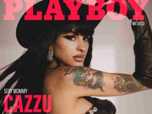 Cazzu es una sexy mommy en la portada de Playboy México