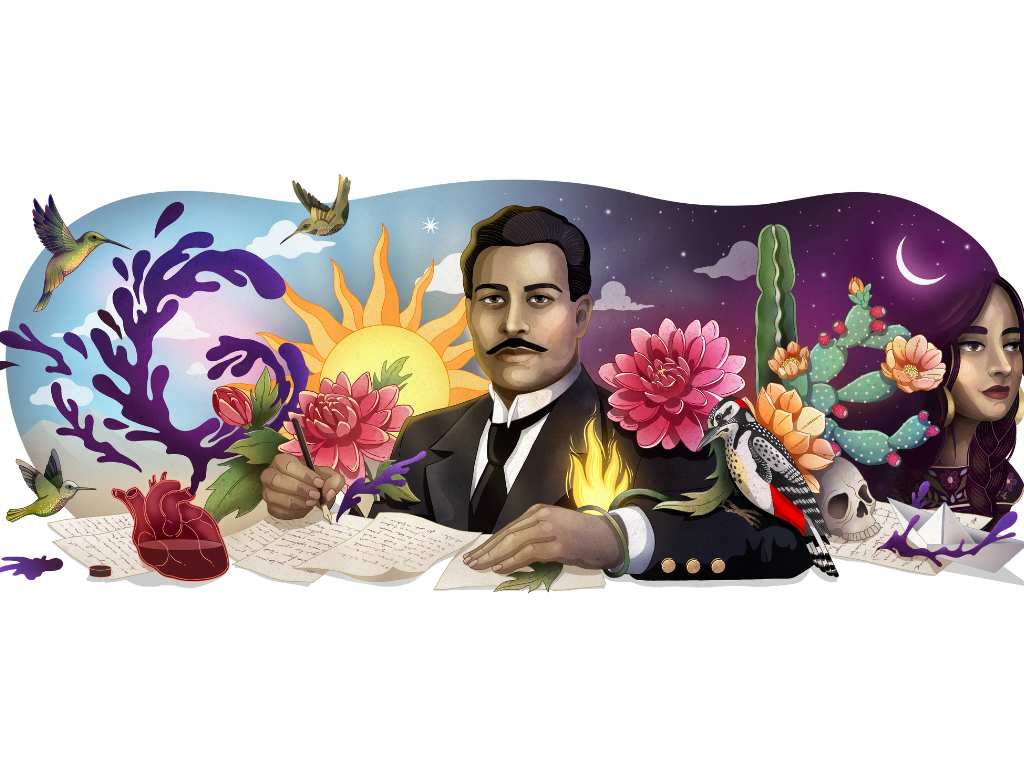 ¡Google crea un doodle en homenaje a Ramón Lopez Velarde y su poesía!