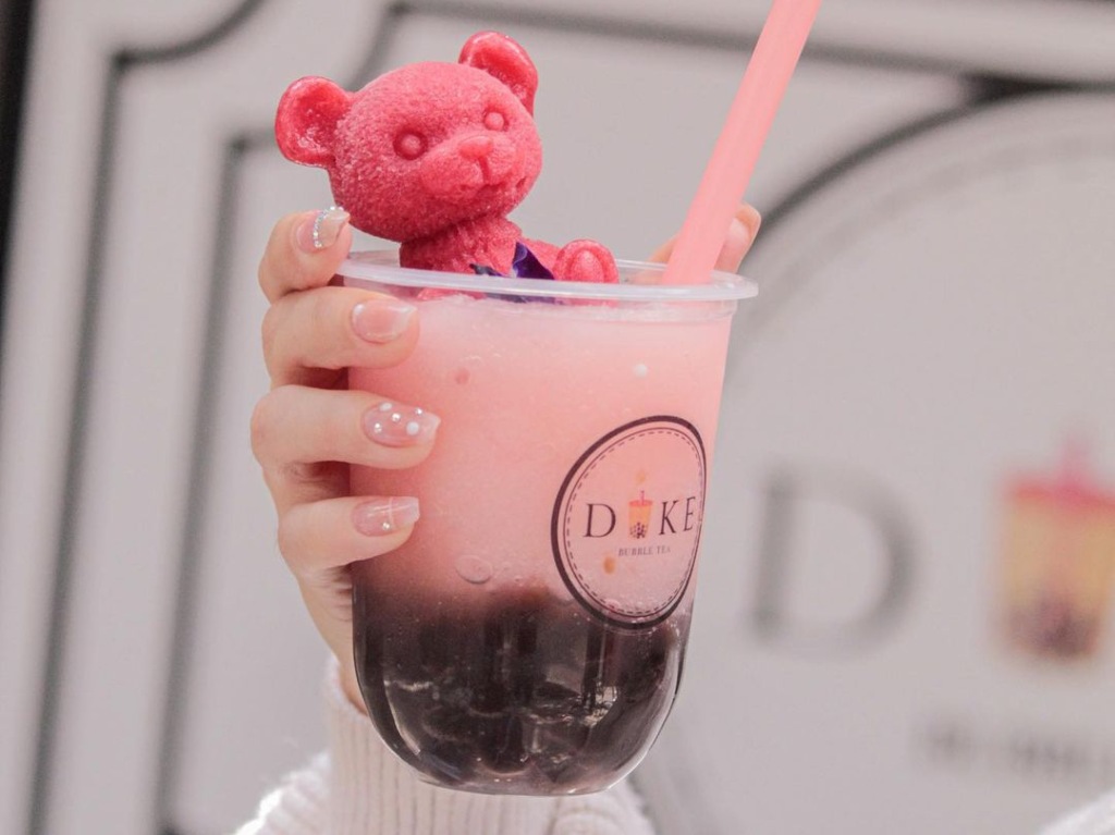 Bubble tea con topping de osito, descubre Duke Bobas