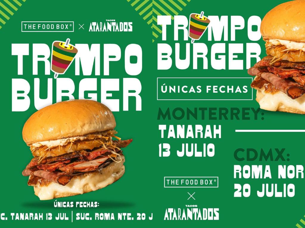 Trompoburger, el delicioso resultado de hamburguesa más taco