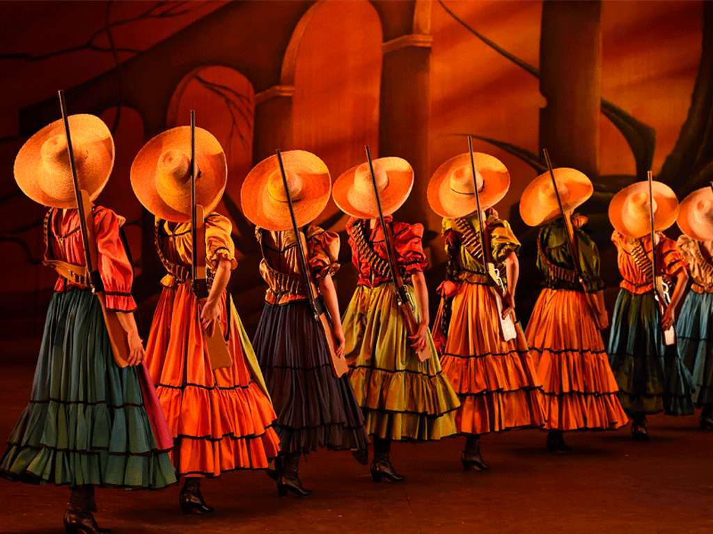 exposición del ballet folklórico de Amalia Hernández en Chapultepec